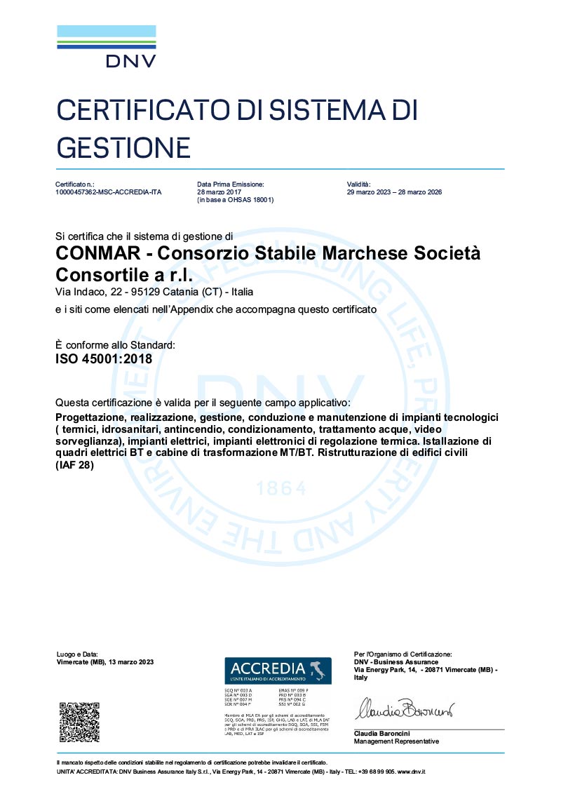 conmar ISO 45001 ITA